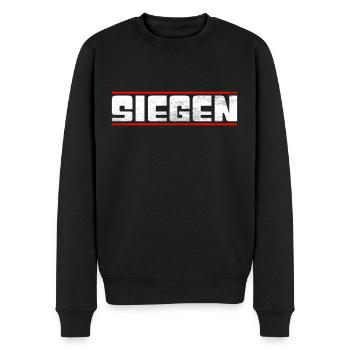 Win - Men's Premium Organic Jumper - black - Front - Nico (187cm)