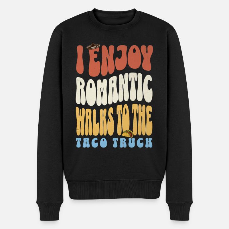 Tacos - Männer Premium Bio Pullover - Schwarz