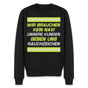 Firefighter Tshirt Firefighter Firefighter 112 - Men's Premium Organic Jumper - black - Front - Nico (187cm)