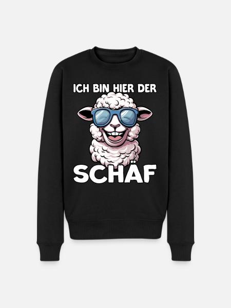 Schäff | Chef | Teamleiter | Abteilungsleiter - Männer Premium Bio Pullover - Schwarz