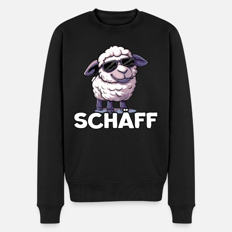 Schäff | Chef | Teamleiter | Abteilungsleiter - Männer Premium Bio Pullover - Schwarz