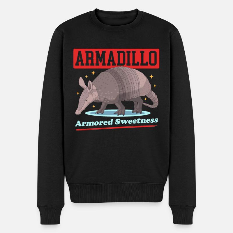 Gürteltier Neunbinden-Gürteltiere Geschenk - Männer Premium Bio Pullover - Schwarz