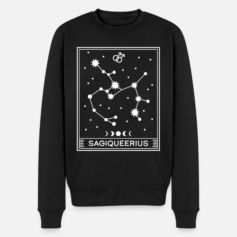Sagiqueerius-Rüde - Männer Premium Bio Pullover - Schwarz