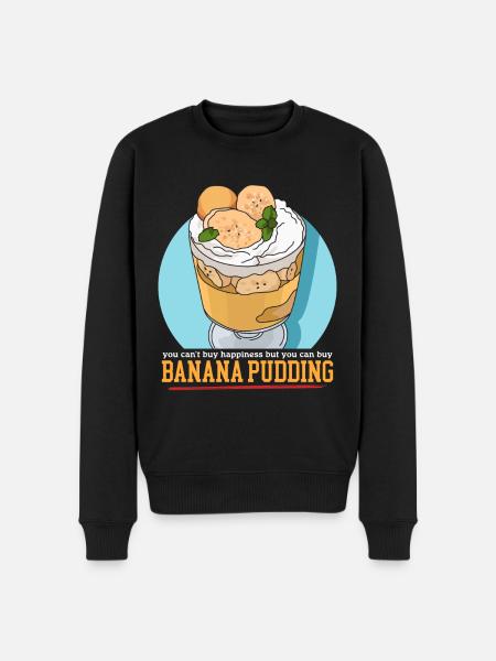 Banana Pudding Banana Pudding Gift - Men's Premium Organic Jumper - black