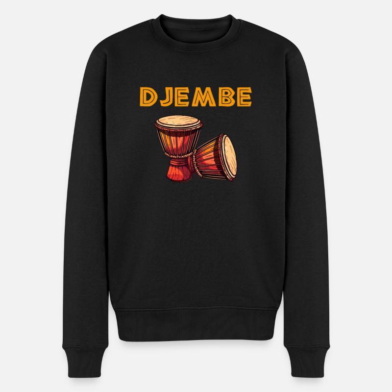 Djembé Tambours Africains - Pull Premium bio Homme - noir