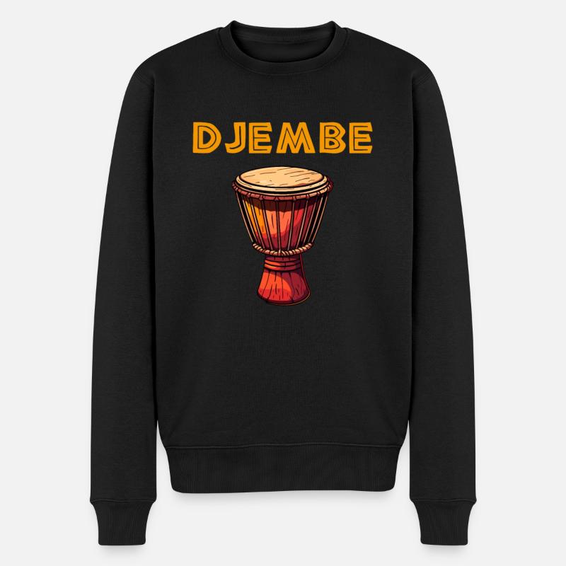 Djembé Tambours Africains - Pull Premium bio Homme - noir