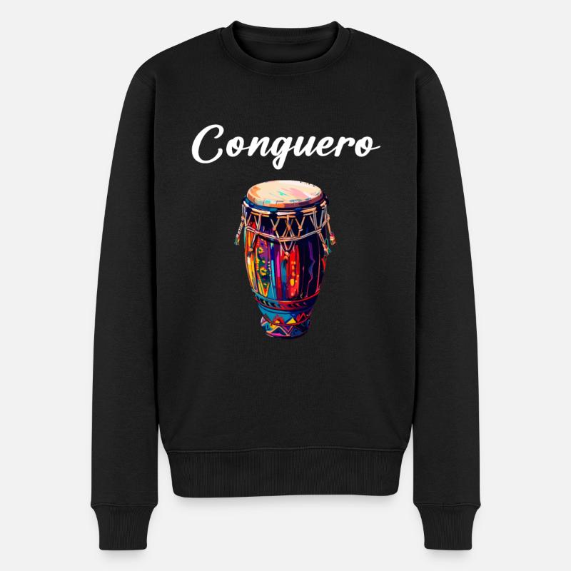 Batterie d’instrument Conga - Pull Premium bio Homme - noir