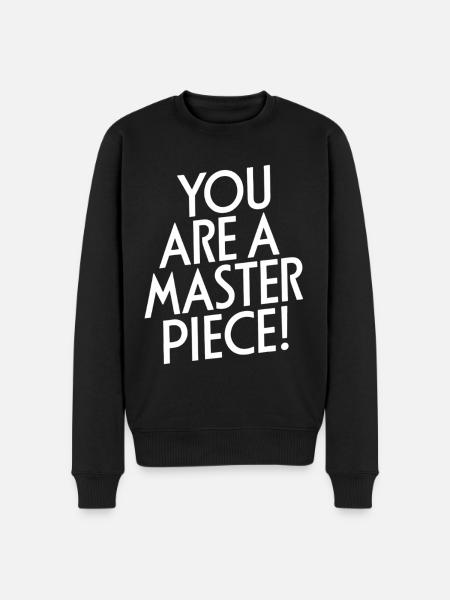 You're a masterpiece Motivation - Men's Premium Organic Jumper - black