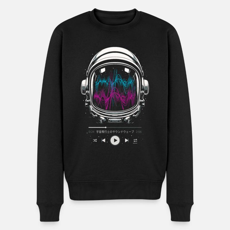 Astronaut Soundtrack space - Men's Premium Organic Jumper - black
