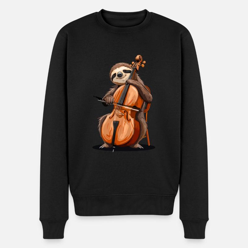 cello just cellin - Männer Premium Bio Pullover - Schwarz