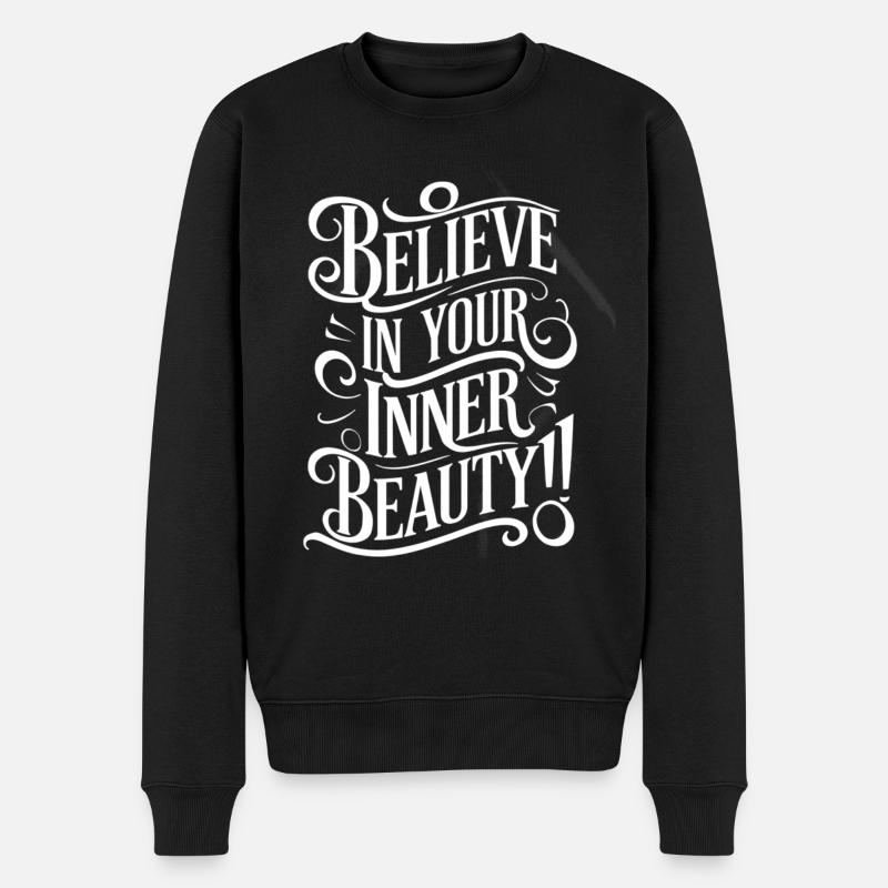 Croyez en votre beauté intérieure - Pull Premium bio Homme - noir