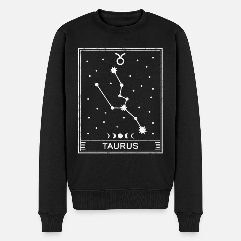 Signe astrologique du Taureau - Pull Premium bio Homme - noir