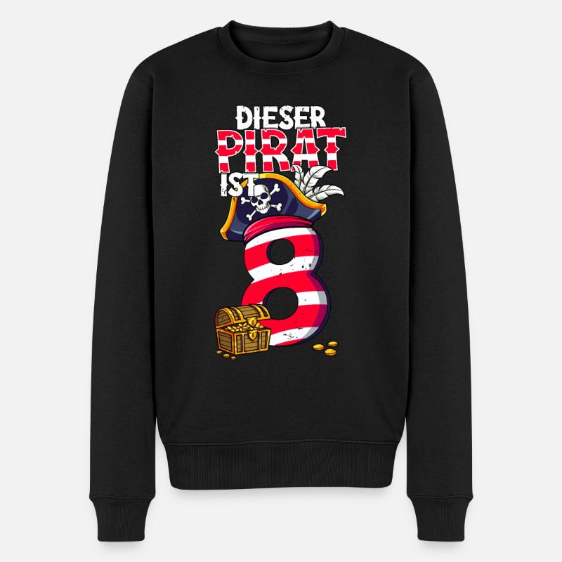 8e anniversaire Pirates - Pull Premium bio Homme - noir