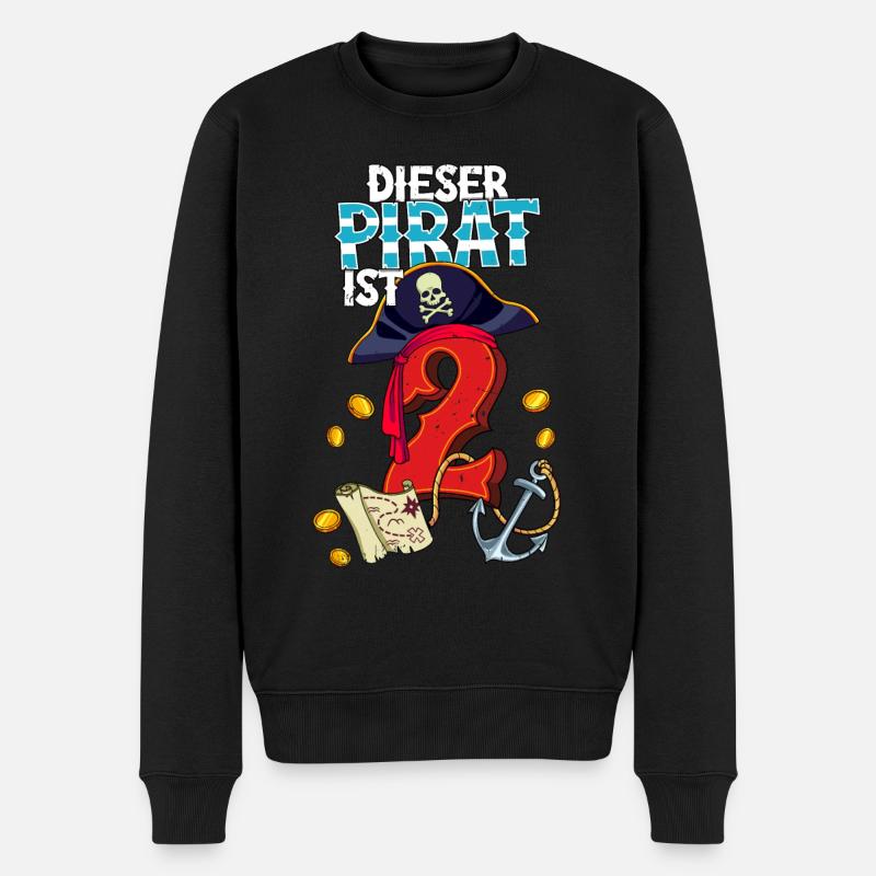2e anniversaire Pirates - Pull Premium bio Homme - noir