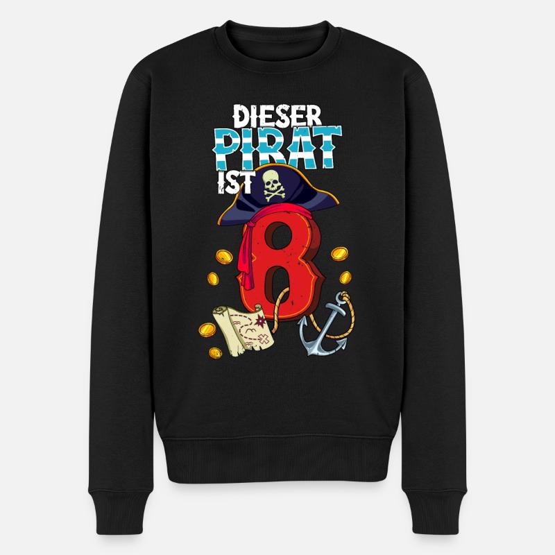 8e anniversaire Pirates - Pull Premium bio Homme - noir