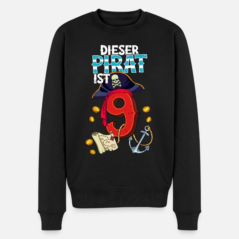 9e anniversaire Pirates - Pull Premium bio Homme - noir