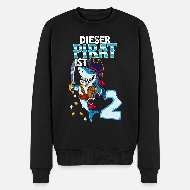 2e anniversaire Pirates - Pull Premium bio Homme - noir