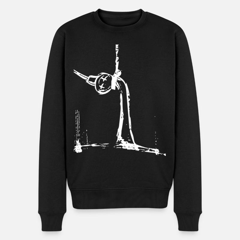 Fernsehturm Hangman - Männer Premium Bio Pullover - Schwarz