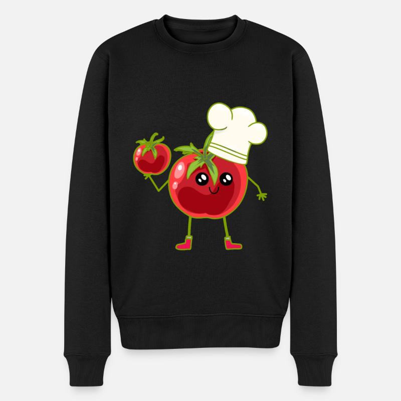 Tomate, Tomate, Cuisiner, Cuisiner, Cuisiner - Pull Premium bio Homme - noir