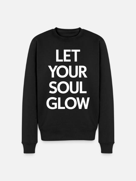 Let your soul shine - Men's Premium Organic Jumper - black