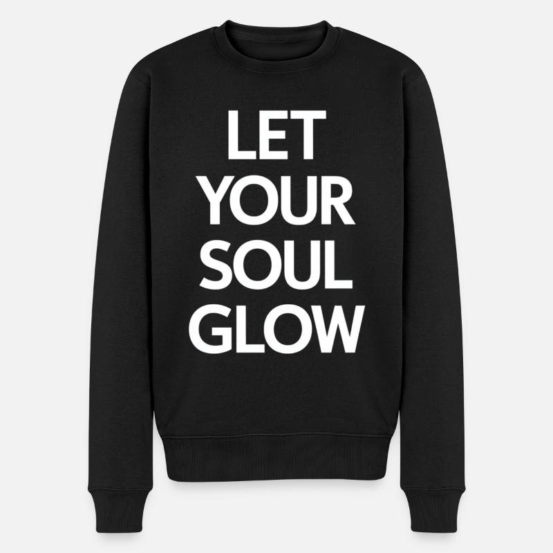 Laissez votre âme briller - Pull Premium bio Homme - noir