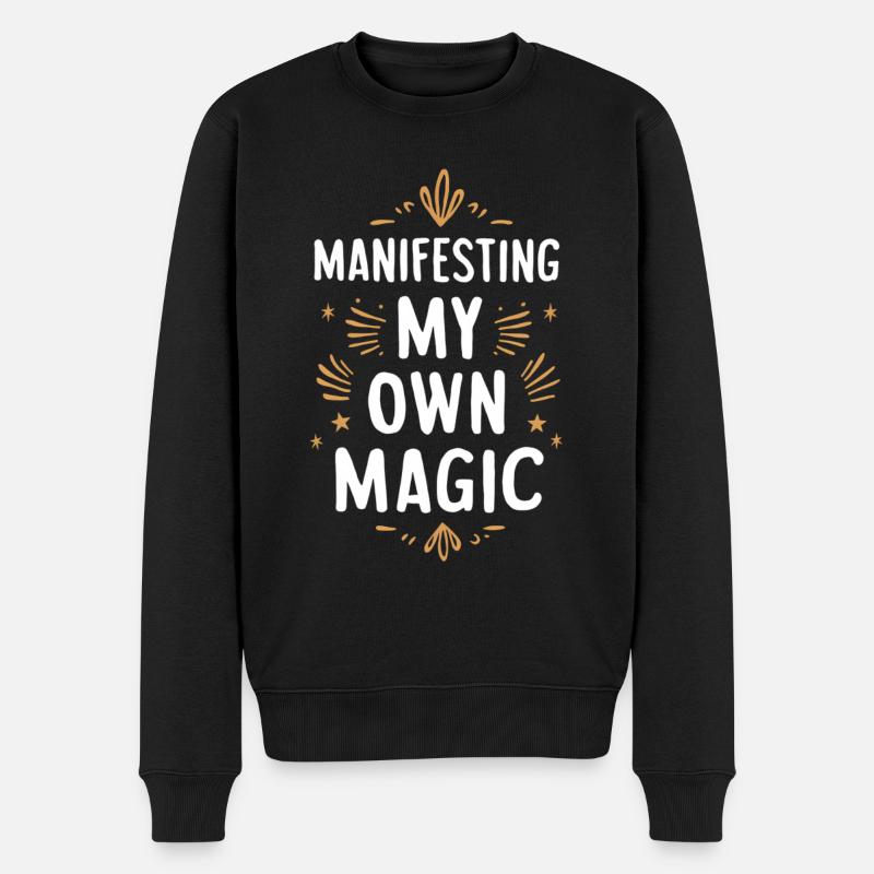 Manifester ma propre motivation magique - Pull Premium bio Homme - noir