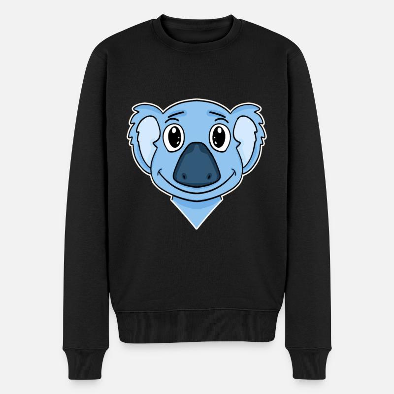 Koala Tête d’ours - Pull Premium bio Homme - noir