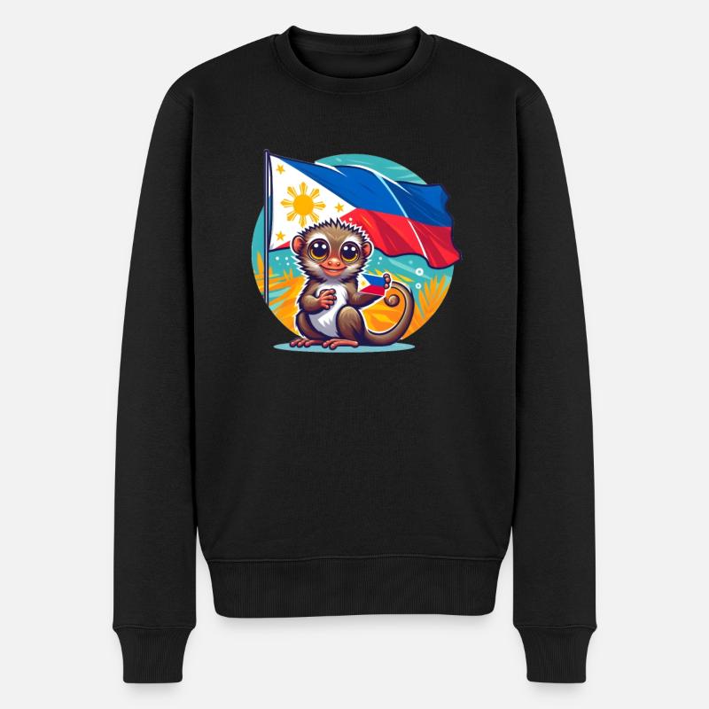 Philippinischer Stolz - Männer Premium Bio Pullover - Schwarz