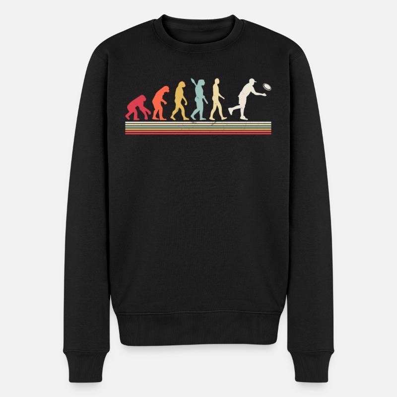 Disc Golf Disc Golfing Evolution disc golf player - Männer Premium Bio Pullover - Schwarz