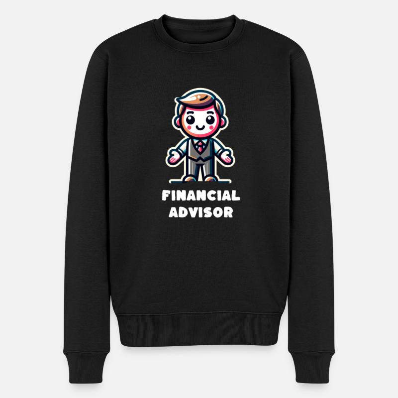 Finanzberater Beruf Beruf Beruf Beruf - Männer Premium Bio Pullover - Schwarz