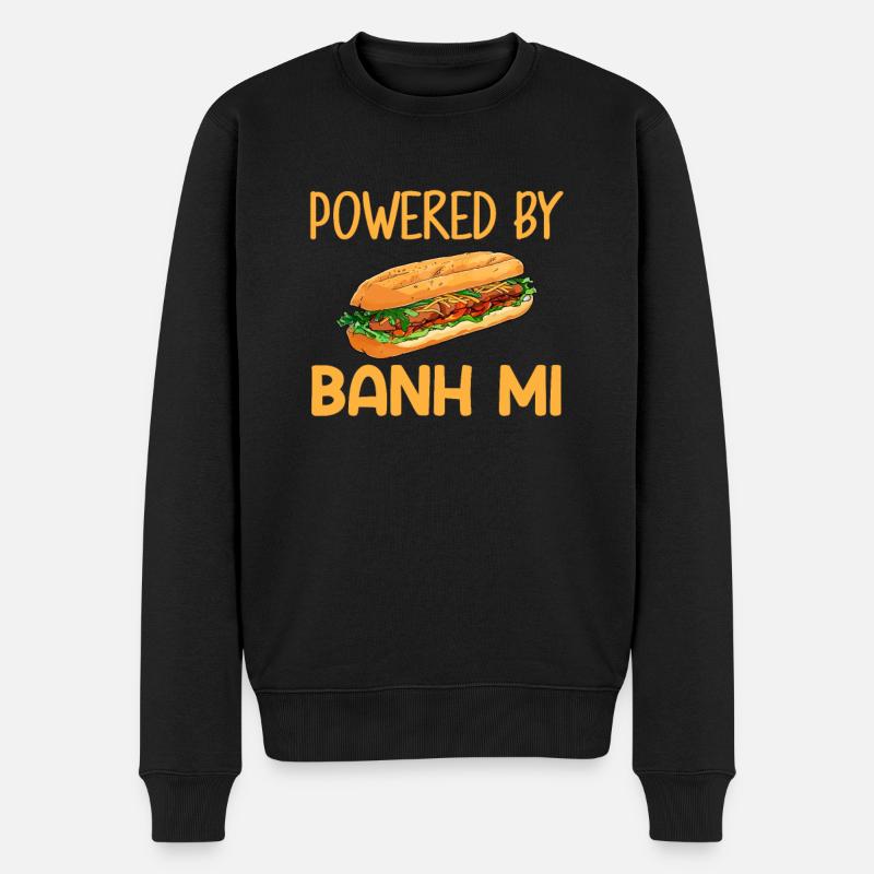 Banh Mi Vietnamese Food - Männer Premium Bio Pullover - Schwarz