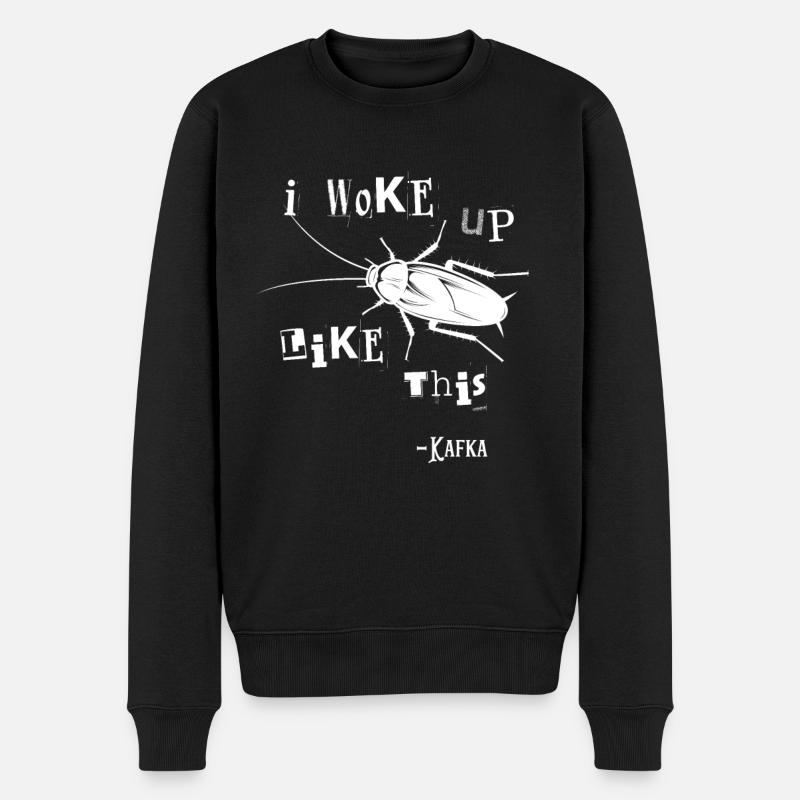 Franz Kafka Metamorphose Literatur Zitat - Männer Premium Bio Pullover - Schwarz