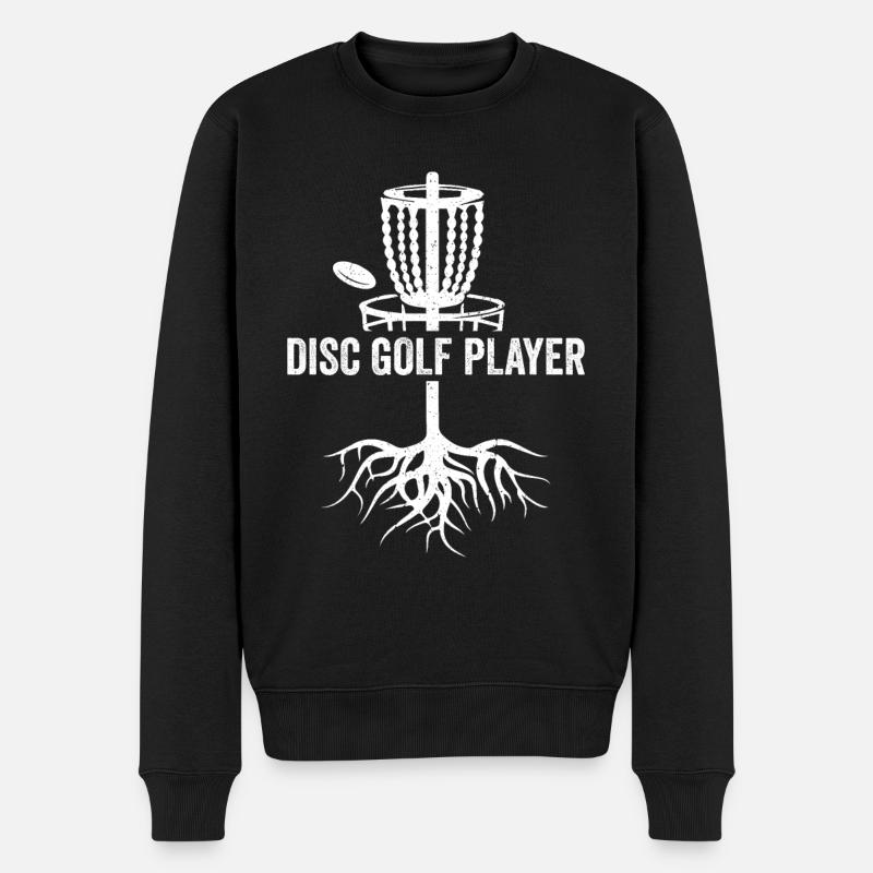 Disc Golf Player Disc Golf Basket Disc Golfer - Männer Premium Bio Pullover - Schwarz