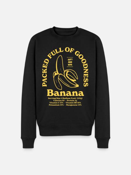 Banana Nutritional - Men's Premium Organic Jumper - black