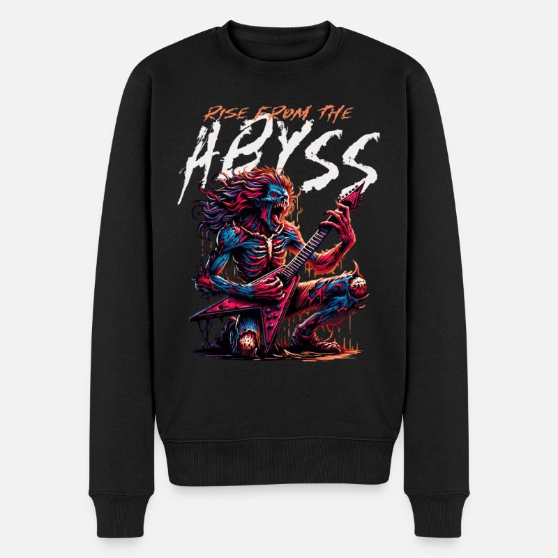 RISE FROM THE ABYSS - Männer Premium Bio Pullover - Schwarz