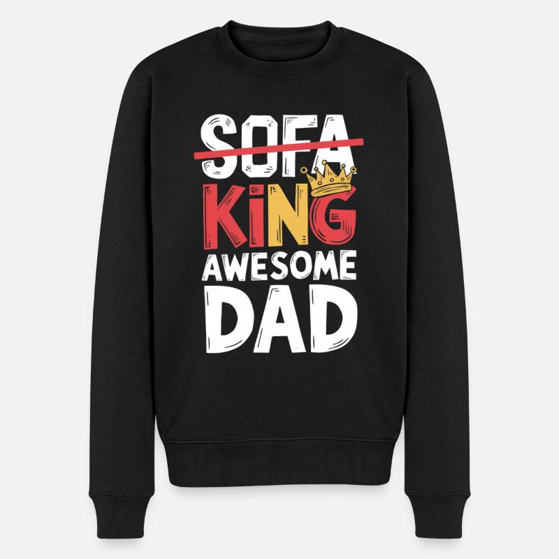 Canapé King Papa Fantastique - Pull Premium bio Homme - noir