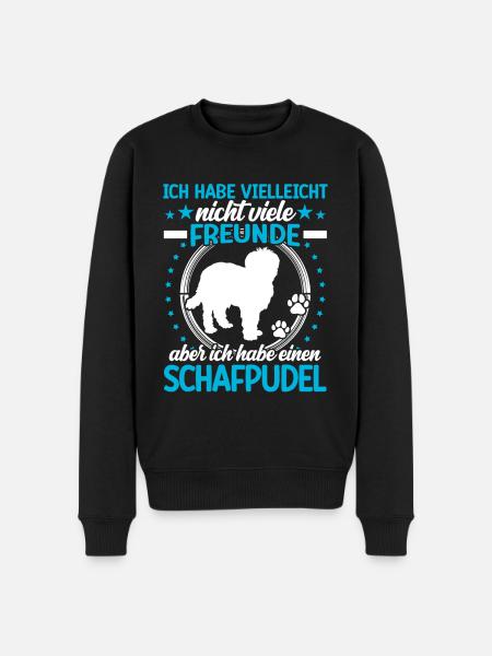 Sheep Poodle è il mio amico barboncino da pastore - Maglione ecologico premium da uomo - nero