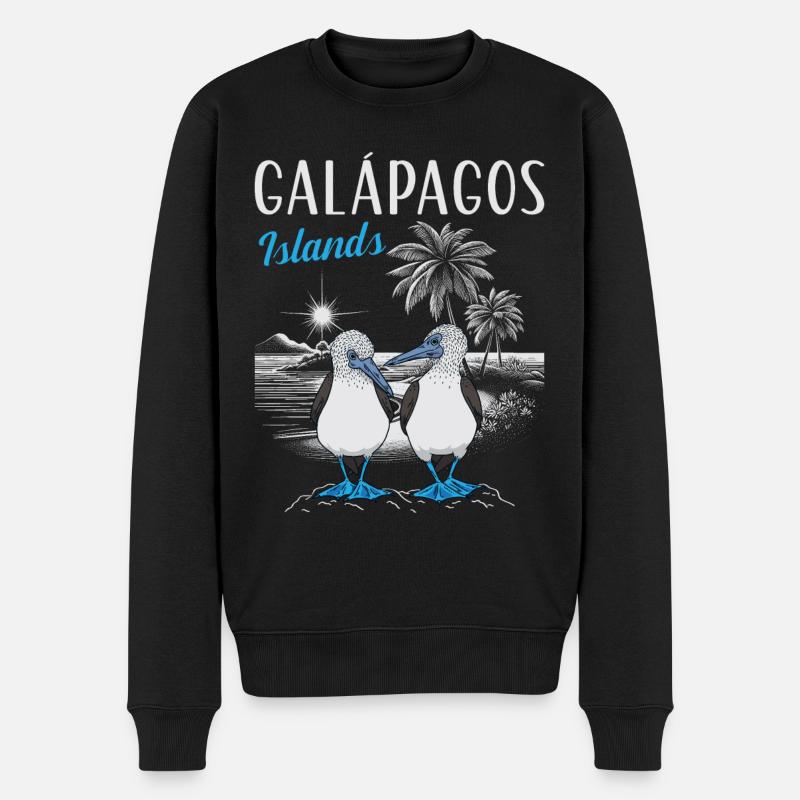Galápagos Islands - Männer Premium Bio Pullover - Schwarz
