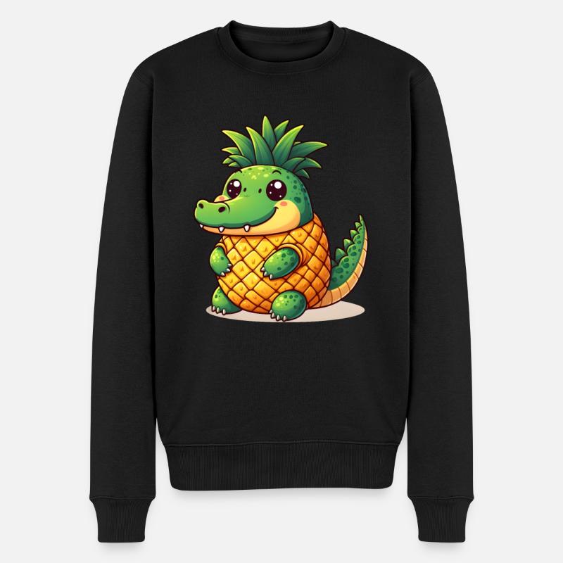 Ananas Crocodile - Pull Premium bio Homme - noir