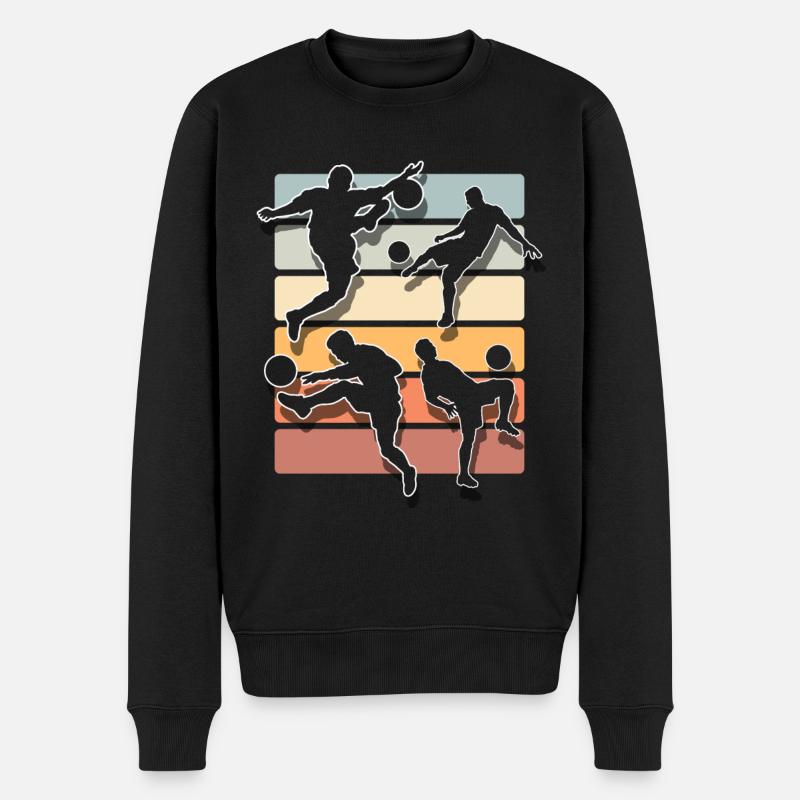 Fußball Fußballer - Männer Premium Bio Pullover - Schwarz