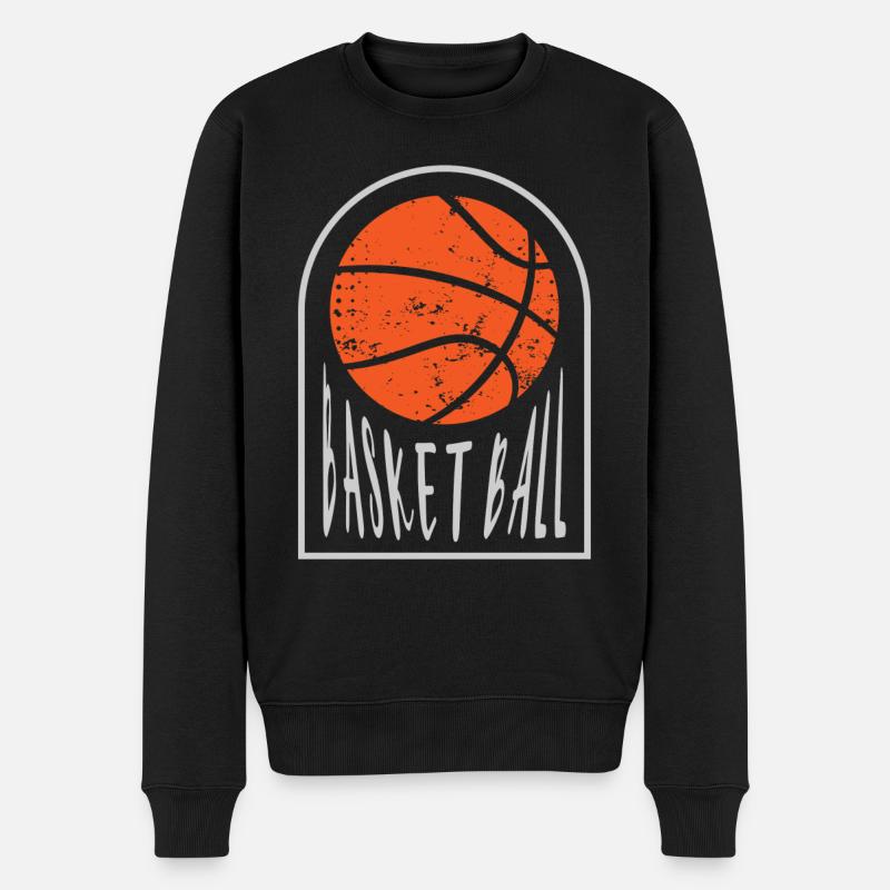 Basket-ball Joueurs de basket-ball - Pull Premium bio Homme - noir