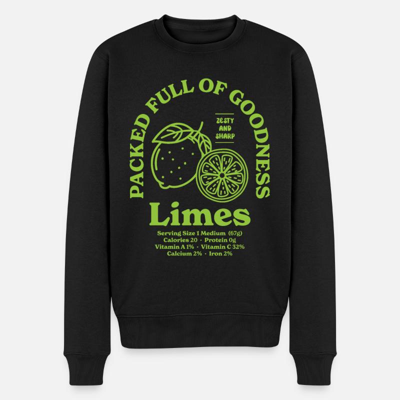 Limes Nutritionnel - Pull Premium bio Homme - noir