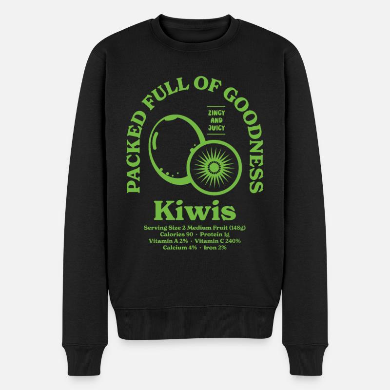 Kiwi Nutritionnel - Pull Premium bio Homme - noir