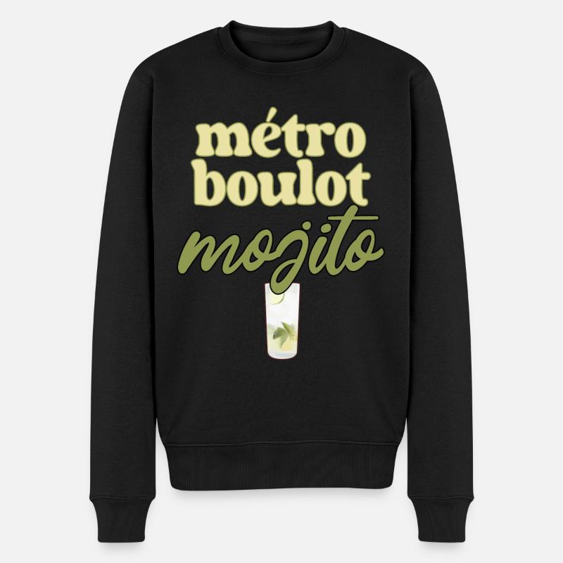Métro Boulot Mojito - Pull Premium bio Homme - noir