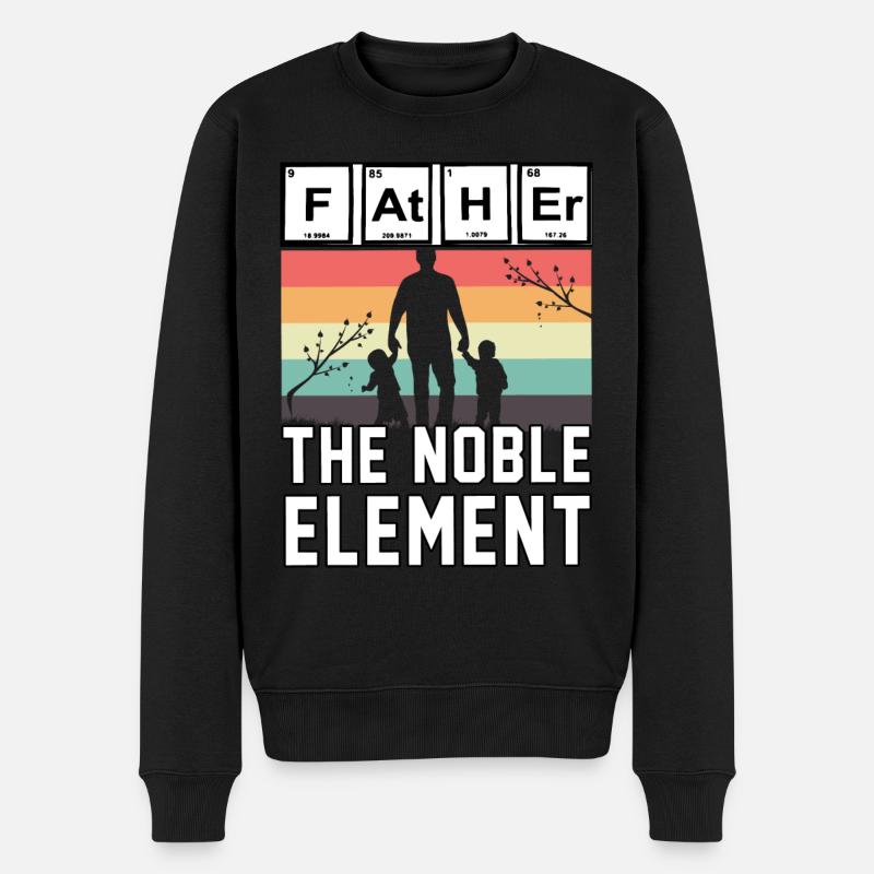 Père le noble élément - Pull Premium bio Homme - noir