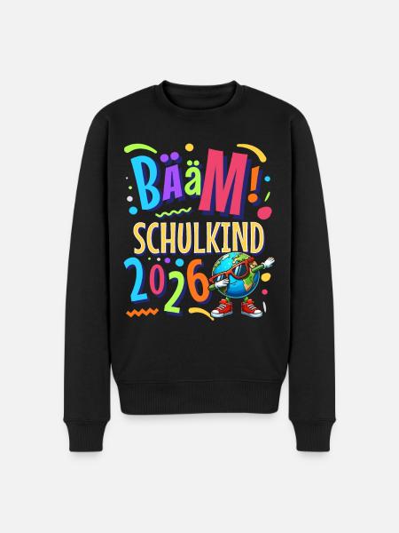Bääm Schulkind 2026 - Männer Premium Bio Pullover - Schwarz