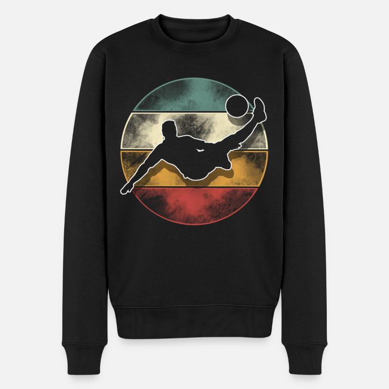 Fußball Fußballer - Männer Premium Bio Pullover - Schwarz