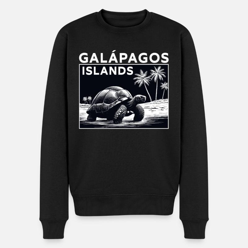 Galapagos Islands - Männer Premium Bio Pullover - Schwarz