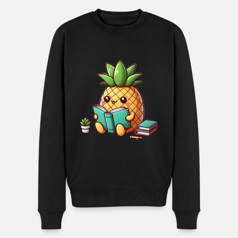 Lire l’ananas - Pull Premium bio Homme - noir