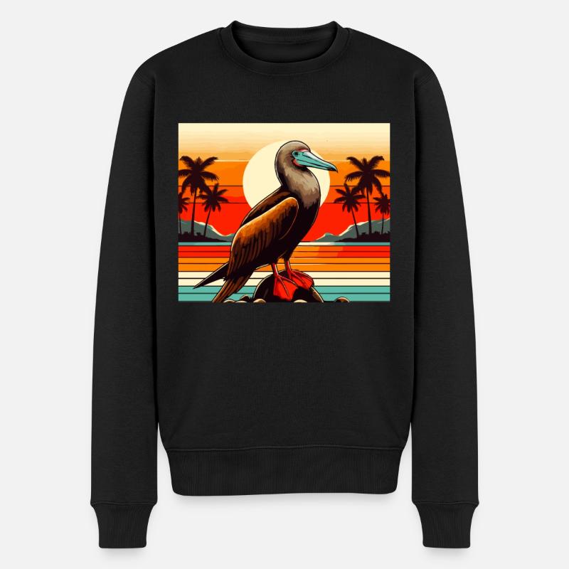Fou rétro Redfoot - Pull Premium bio Homme - noir